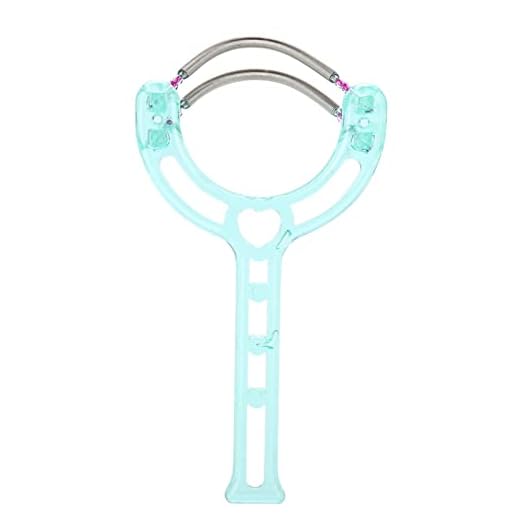 Portable Facial Hair Remover Plastic Spring Device Face Lips Hair Epilator RemovalBeauty Tool Best for Quick Easy Hair Removal from Roots (Green)