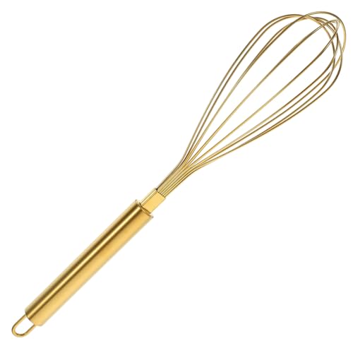 EXAOMBLE ステンレス製キッチン泡立て器 多機能手動エッグホイッパー 耐摩耗性で変形しにくい 快適な人間工学ハンドル ケーキやパン作りに