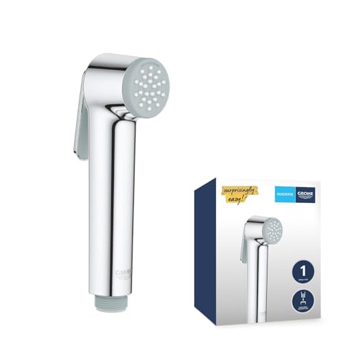 GROHE Vitalio Trigger Spray 30 - Hand Shower with Trigger Control (Easy Clean Anti-Limescale System Universal Mounting System Min. Recommended Pressure 1.0 bar) Chrome 26351000