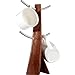 ZAJ Becherhalter Haushaltsbecher Regalbaum Form Küchenbecher Hängende Anzeigegestell mit 6 Haken Holz Kaffee Teetasse Lagerhalter Standand tragbar (Color : B)