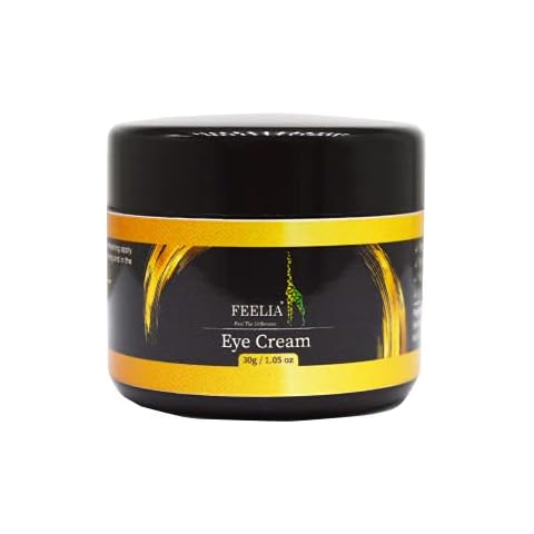 Feelia - Eye Cream - Improve under-eye Circles, Eye bags, Syringoma, Fat granules - with Avocado Saffron, Gentian, Fragrant leaves geranium - 30g Cover