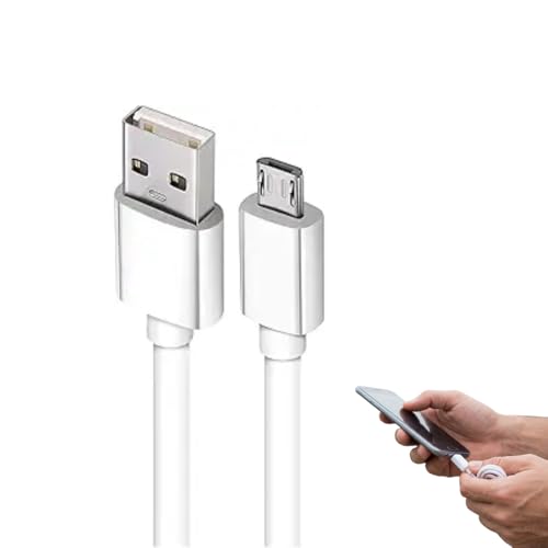 Image of Drumstone (𝐒𝐩𝐞𝐜𝐢𝐚𝐥 𝟏𝟓 𝐘𝐞𝐚𝐫𝐬 𝐖𝐚𝐫𝐫𝐚𝐧𝐭𝐲 2 Meter USB to Micro USB Cable | Fast Charging up to 2.4A & Data Sync | Long Micro USB Charging Cable for Android Phones, Power Bank