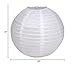 Pack of 6 Round Paper Lantern Lamp Paper Lanterns Party Decorations (White, 20