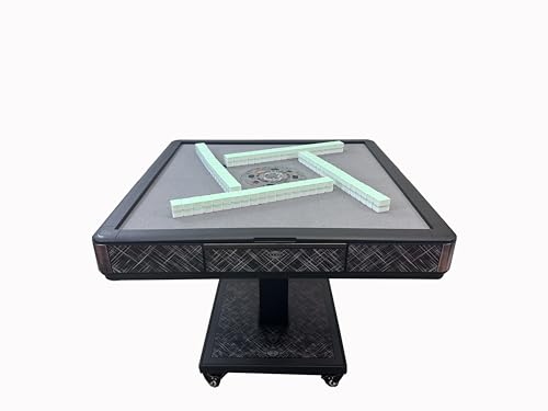 Mesa automática ultrafina de Mahjong con tapa dura y ruedas miniatura 4