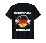Deutsche Flagge Deutschland Fan Kleidung Fußball Trikot T-Shirt