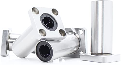 Roulement linéaire LMK8LUU et LMK12LUU long à bride carrée pour guidage d'imprimante 3D