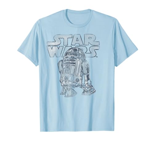 Star Wars R2-D2 Vintage Distressed C2 Disney+ T-Shirt