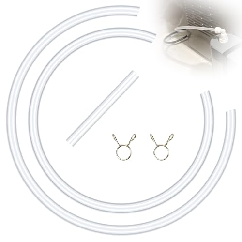 Ice Maker Water Line Replacement Tube Kit, 1/4 ID Silicone Water Line fit for GE Opal Nugget Countertop Ice Maker with Tank, Ice Maker Parts Replacement Hose Easy Connect Reservoir Tank to Ice Maker