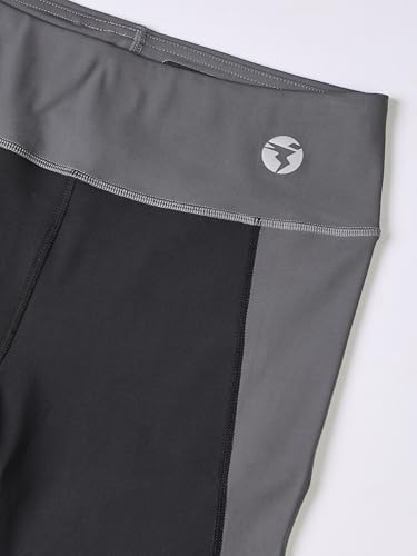 Image of TECHNOSPORT Women's High Rise Slim Fit Tights for Running, Gym and Sports