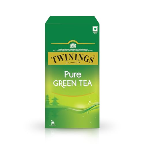 Image of Twinings Pure Green Tea, 100 Tea Bags| Pack of 1| Perfectly Balanced & Refreshing Taste| Handpicked Leaves| Enjoy a Hot Cup of Tea