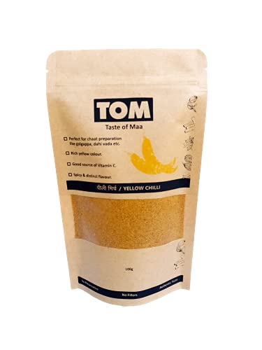 TOM Taste of Maa™ Yellow Chilli powder | Pilli Mirchi powder (100)
