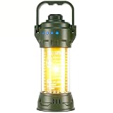 Wiederaufladbare LED Campinglampe, Akku Camping Laterne mit Haken, 5 Lichtmodi & Signalblitz, Wasserdichte Outdoor Lampe für Camping, Wandern, Angeln, Notfalllampe