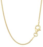 NKlaus Collana 50cm catena a cordoncino con diamanti in