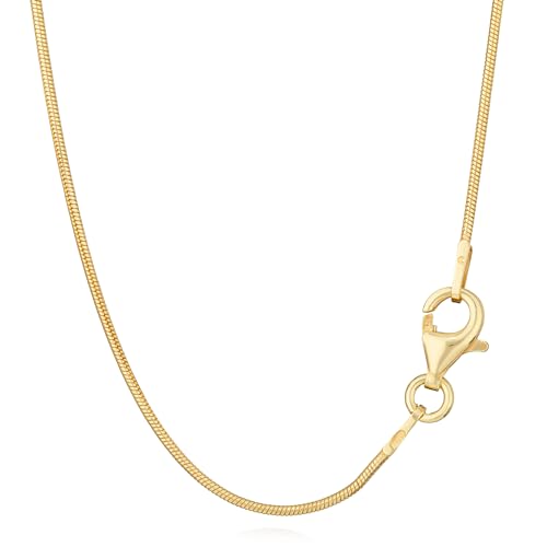 Chaîne serpent en argent précieux plaqué or au motif magique et raffiné