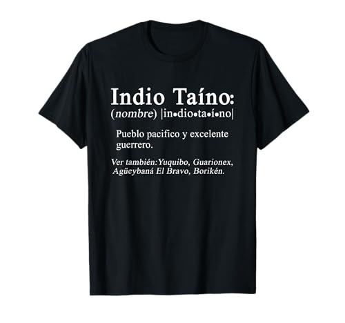 Definición de indio taíno de Puerto Rico: homenaje a los caciques Camiseta