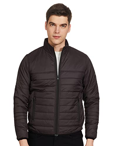 Image of Spykar Polyester Blend Men's Standard Length A-Line Coat