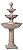 Stafford Italian Outdoor Floor Bubbler Fountain and Waterfalls 48" High 3 Tiered Basins for Yard Garden Patio Backyard Deck Home Lawn Porch House Relaxation Exterior Balcony - John Timberland