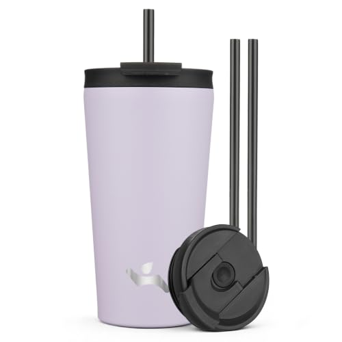 Image of Konokyo 18 oz Insulated Tumbler Water Bottle with Straw Lid, Taro