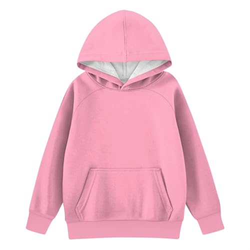 Hoodies For Teen Girls Long Sleeve Oversized Tops Fall Pullover Sweatshirt 2-14 Years Kids Solid Color Clothes2