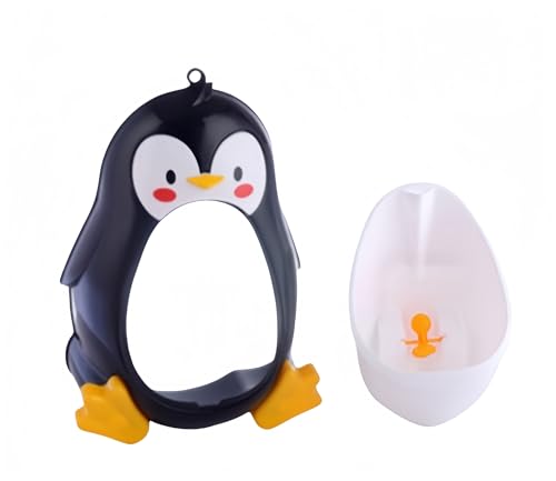 Diexgiy男の子トイレトレーニング小便器トイレペンギン (ブラック,1個)