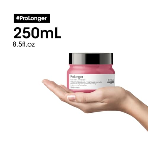 L'Oréal Professionnel, Versterkend Haarmasker Tegen Haarbreuk, Voor Lang en Dun Haar, Versterkt en Maakt het Haar Dikker, Met Vulstof A-100 & Aminozuren, Pro Longer, 250 ml - Afbeelding 6
