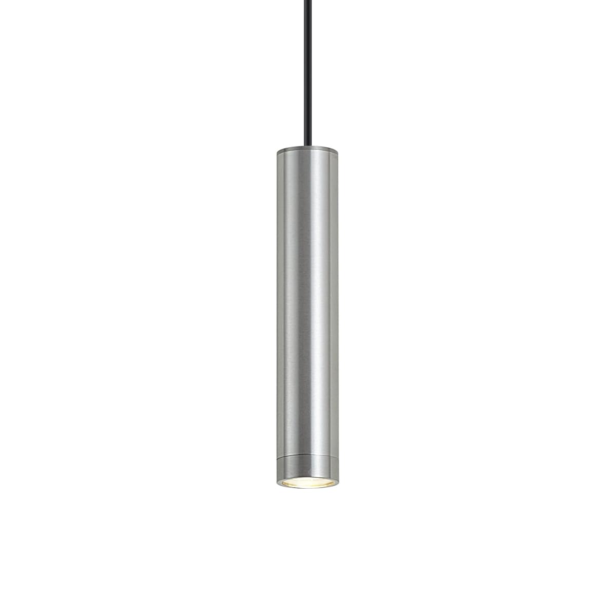 Qazqa Design Pendelleuchte, Pendellampe - Tuba - gunmetal, 10cm, Ideal als Wohnzimmerlampe