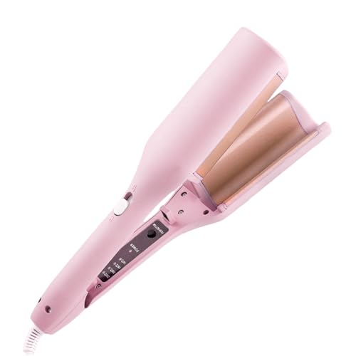 Rizador de – rizador crepu para mujeres | antigrietas de temperatura ajustable alisado anti-Frisottis para peluquería francesa mujeres adultas adolescentes salón casa Rizador de – rizador crepu para mujeres | antigrietas de temperatura ajustable alisado anti-Frisottis para peluquería francesa mujeres adultas adolescentes salón casa