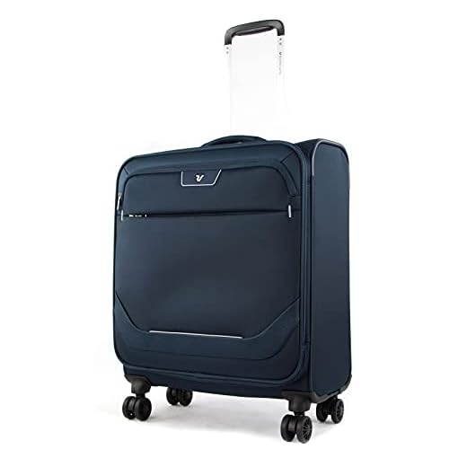 Roncato Joy Maleta Cabina avión Azul, Medida: 56 x 45 x 25 cm, Capacidad: 54 l, Pesas: 2.10 kg