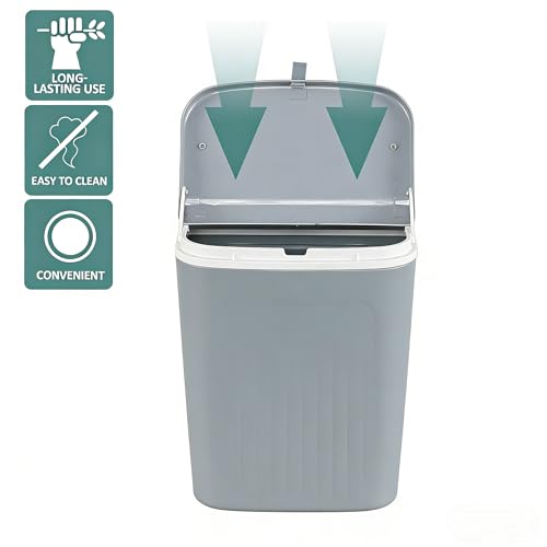Caneca de basura plástica colgante con tapa 3.2 galones miniatura 5