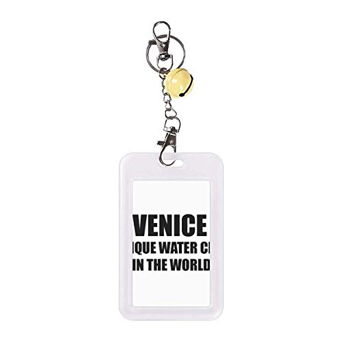 Étui pour carte de crédit Venice Is Unique protège-carte motif cloche jaune