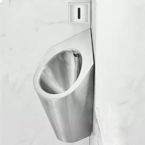 304ステンレス鋼垂直壁掛け住宅用小便器排水バルブ付き、クリエイティブウォッシュアウト高効率