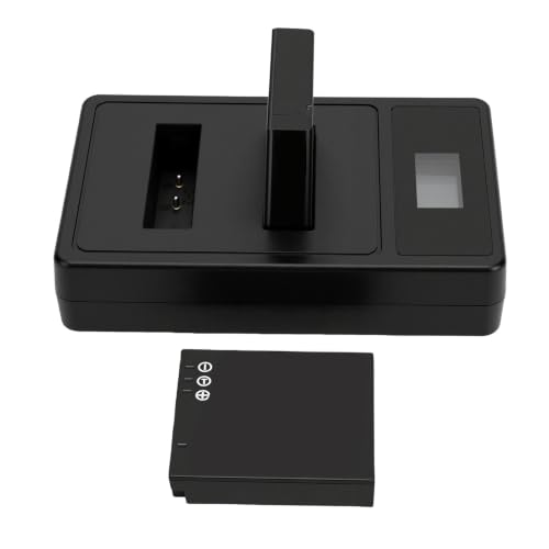 Cargador para cámara F45fd dual inteligente LED y 2 baterías de 1500 mAh contra descargas rápidas