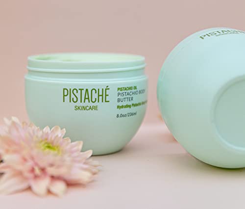Pistachio-Body-Butter-by-Pistache-Skincare--aka-The-Boyfriend-Body-Butter Pistaché Skincare Pistachio Oil Whipped Body Butter Cream Moisturizer (a.k.a The Boyfriend Body Butter) + Hydrates Dry Skin and Nourishes + Vitamin E + Antioxidant Protection, 8.0 oz