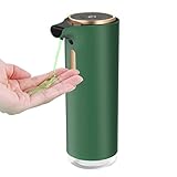 Automatischer Seifenspender, Dalugo 300ml Berührungsloser Seifenspender mit USB Wiederaufladbar, Elektrischer Seifenspender Sensor für Küchen und Badezimmer (Grün)