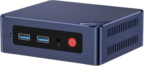 Beelink Mini S12 - Mini PC de bajo Consumo con Windows 11 Pro, Intel N95, gráficos 4K UHD, 16 GB de RAM DDR4, SSD NVMe de 500 GB, Wi-Fi 5 AC, Gigabit Ethernet, Bluetooth, 2 HDMI, VESA