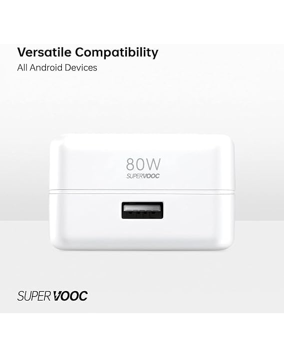 Original 80W Super Vooc Charger for Realme 12 pro plus/11 pro plus/11/10/9 Pro/Narzo 60 Pro/60/50/50 pro/30 (Adapter+ Cable)(SPP219) - Image 3