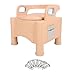 Focket Commodato Headboard, Height Adjustable Portable Toilet Chair with Armrests for Elderly for Pregnant Disabled Women (PINK)