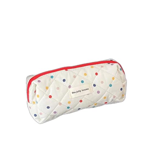可愛いビジュアルメイクバッグ 女性用 大容量 ビジュアル収納 手提携帯 旅行用トイレタリーバッグ 5 タイプ選択 【カラードット(ペンケース)】