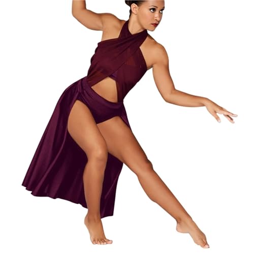 Robe danse latine dos nu croisé d'une élégance scénique rare