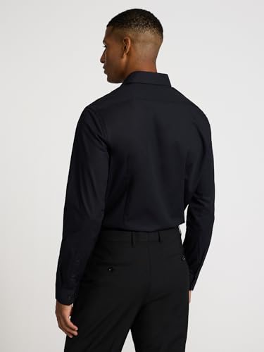 EXPRESS Men’s 1MX Stretch Dress Shirt – Slim Fit Performance Cotton, Long Sleeve Button-Up, Easy Care3