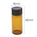 Liquid Sample Glass Bottles Vials Screwcap Brown Lab Collection Container Capacity 5 ml (0.17 Oz) Pack of 10