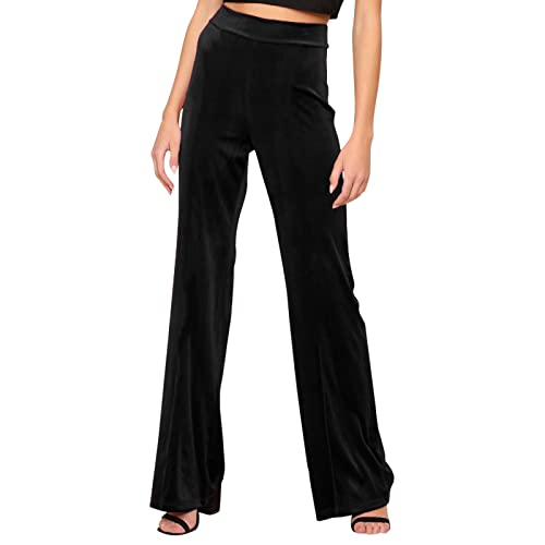 Pantalon droit en coton femme Generisch coupe décontractée