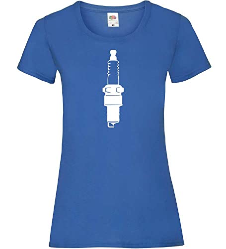 Tändstift kvinnor lady-fit t-shirt, Kunglig, XS