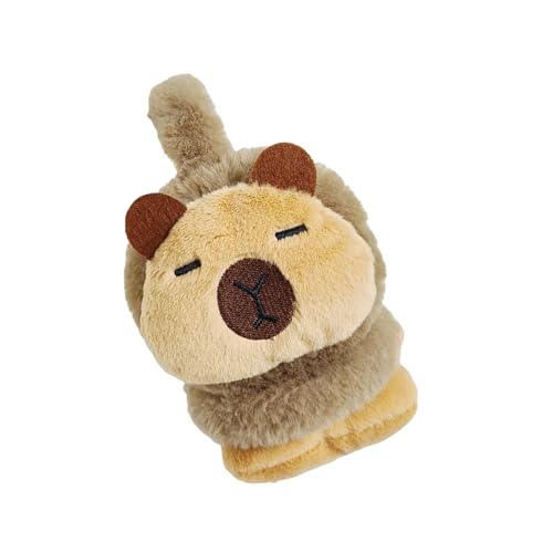 Cache-oreilles capybaras en peluche pour affronter le froid en hiver tout en restant élégant
