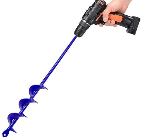 TCBWFY Garden Auger Drill Bit - 1.6' x 16.5 Solid Core Shaft Spirit Drill Bit - Digger for Any Hex...