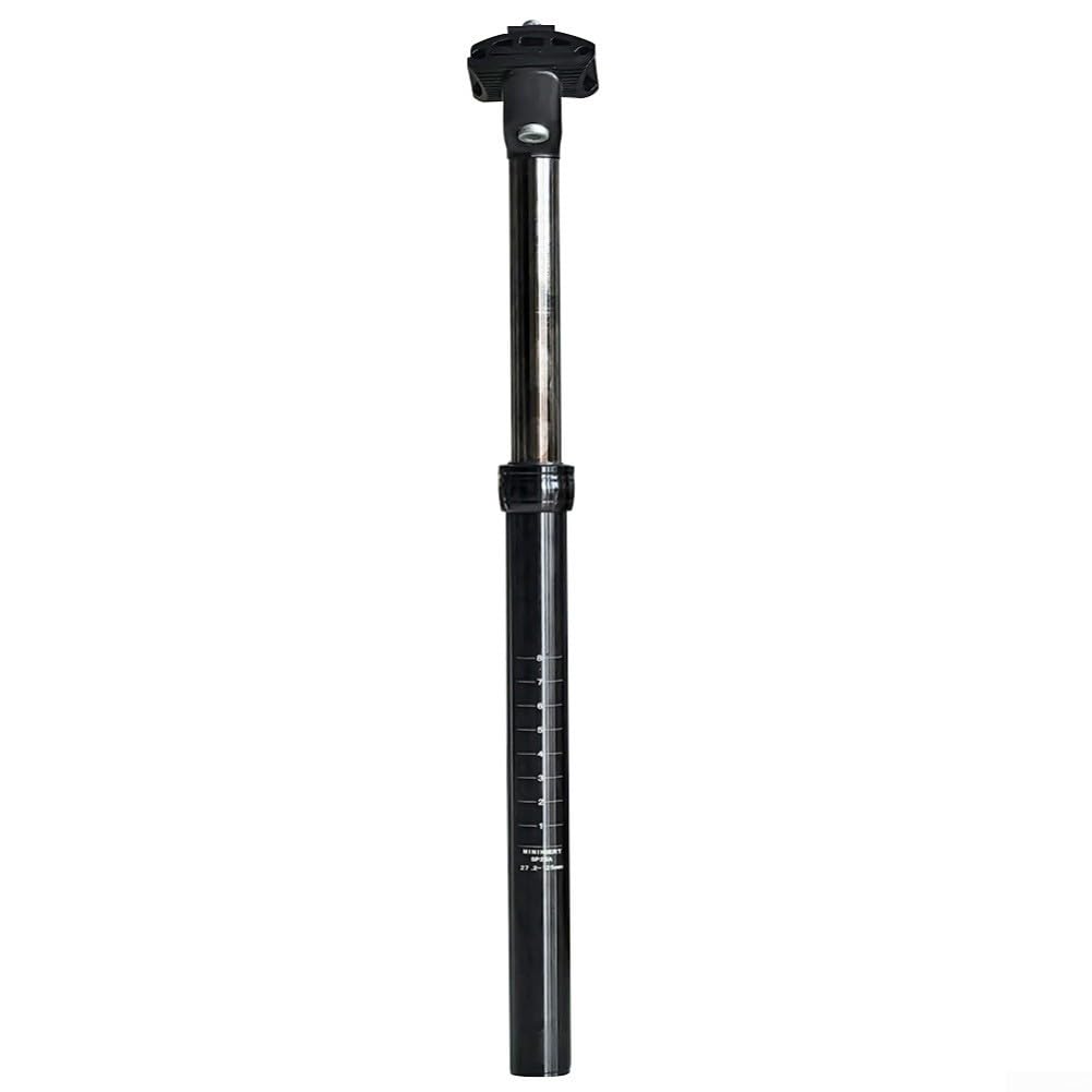 HpLive 27.2/28.6/30.4mm Verstellbar Fahrrad Sattelstütze mit Federung 125mm Hub Hydraulische Dropper Sattelstütze(30.4 * 125mm Travel)