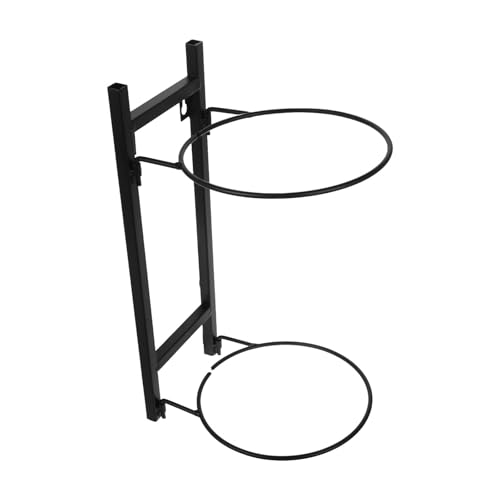 Soporte de Pared para Balones en Acero Negro sin Taladro para Almacenamiento Deportivo
