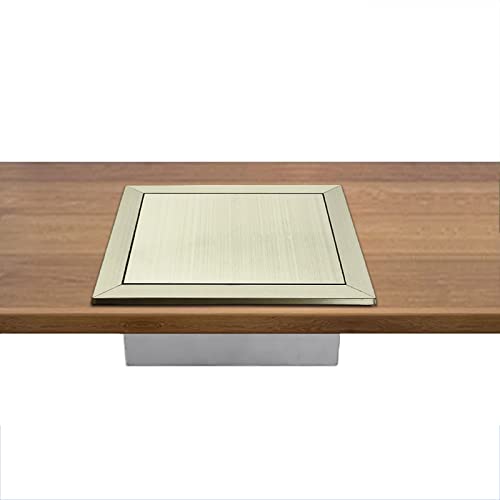 Tapa De Basura Cuadrada Y Arandela De Bandeja De Basura Para Cocina, Encimera Integrada De Acero Inoxidable 304, Tapa Con Tapa De Lata De Superficie Cepillada Cover