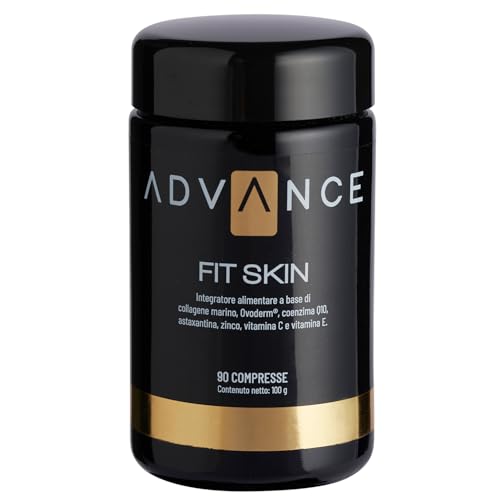 Fit Skin 90 compresse - collagene marino, Ovoderm®, coenzima Q10, astaxantina, zinco, vitamina C e vitamina E per il benessere della tua pelle