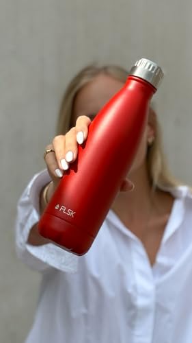 FLSK Trinkflasche – Premium Edelstahl Thermosflasche – 100 % auslaufsicher & kohlensäuregeeignet – hält 24 h kalt & 18 h heiß… – Ansicht 3